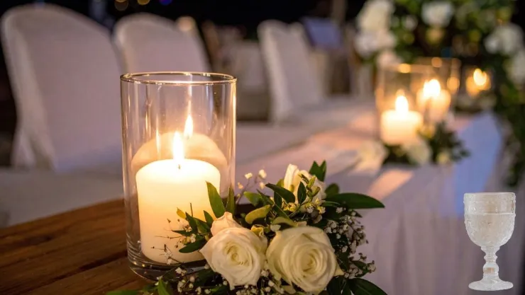 Ideas DIY Cómo hacer un centro de mesa elegante a partir de copas rajadas y velas usadas.jpg