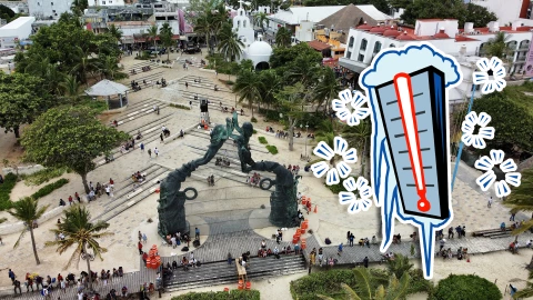 ¡Fuerte frente frío! Esta es la hora de más fresco en Playa del Carmen HOY 1 de febrero de 2026.webp