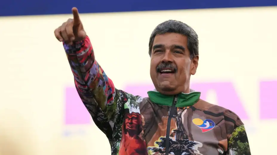 Nicolás Maduro durante un mitin en Venezuela en 2024.