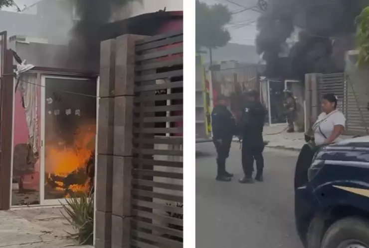 ¡ÚLTIMA HORA! Reportan incendio en por la avenida Kohunlich en Cancún; esto se sabe.jpg