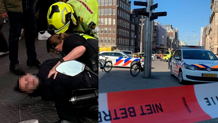Ataque masivo en Ámsterdam deja cinco heridos y un detenido