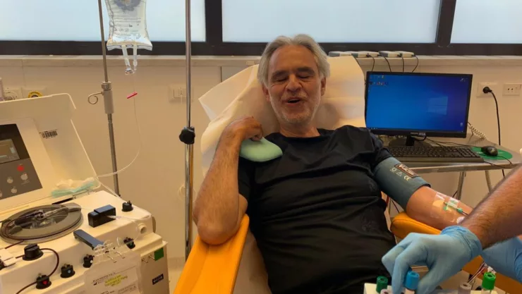 Andrea Bocelli tuvo el coronavirus y dona su plasma para la investigación