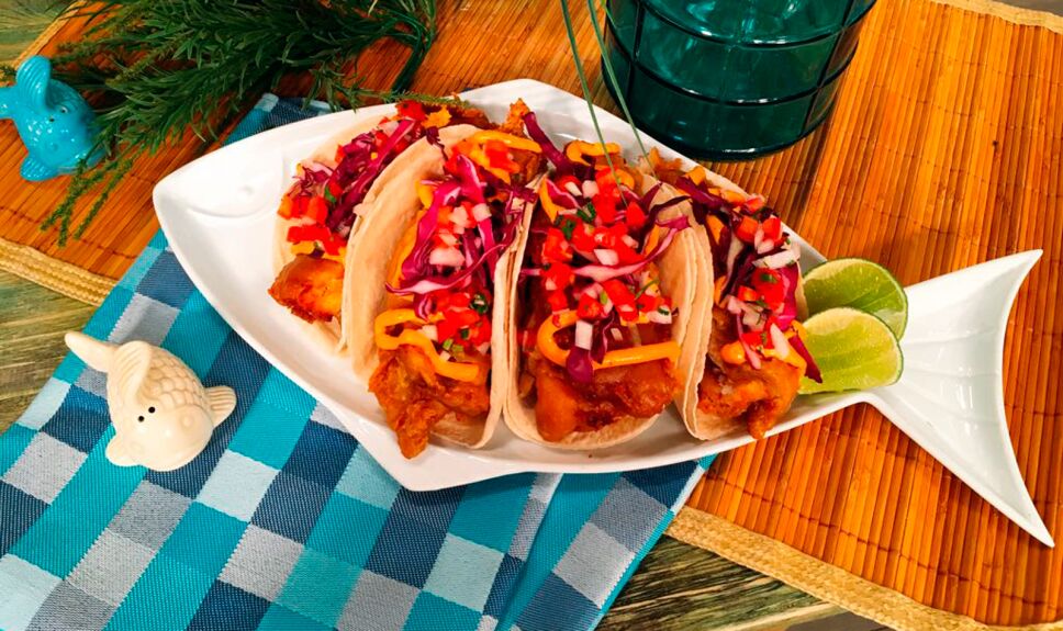 Tacos de pescado capeado