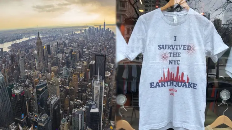 Estas son las playeras alusivas al SISMO en Nueva York ocurrido el 5 de abril