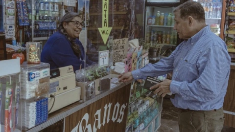 Venta en los baños públicos