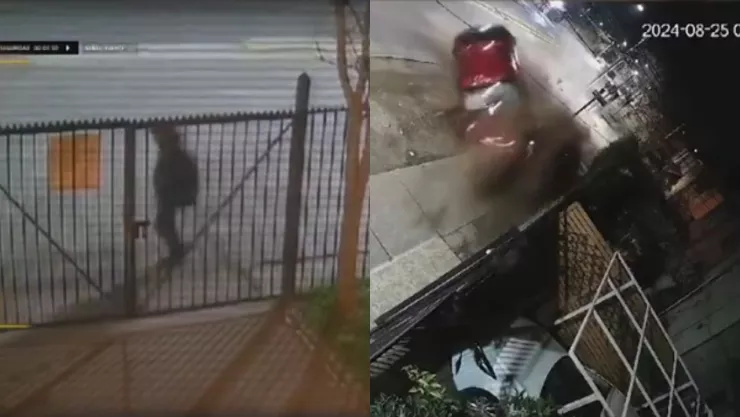 Hombre que caminaba al trabajo casi es embestido por un auto