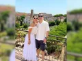 Kristal Silva y esposo