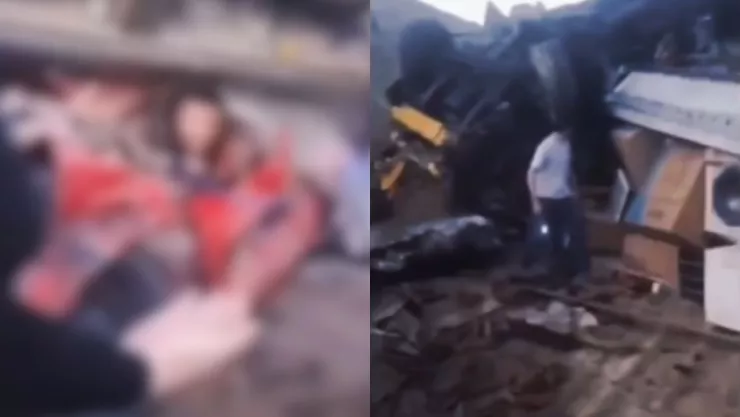 Filtran video de hombre prensado tras volcadura de tráiler