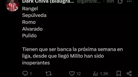 Jugadores de Chivas criticados