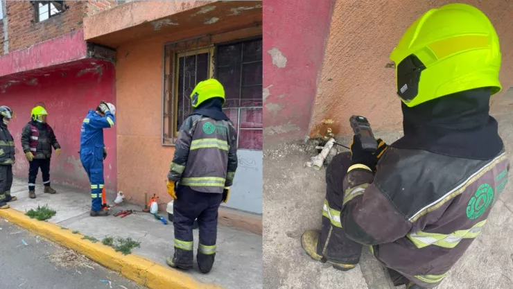 Fuga de gas en la colonia La Loma hoy generó movlización en Puebla; vandalizaron instalación
