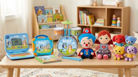 Bluey Plim Plim aprender inglés