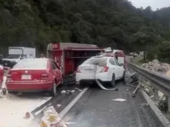 Accidente en la autopista Chiapa de Corzo-San Cristóbal