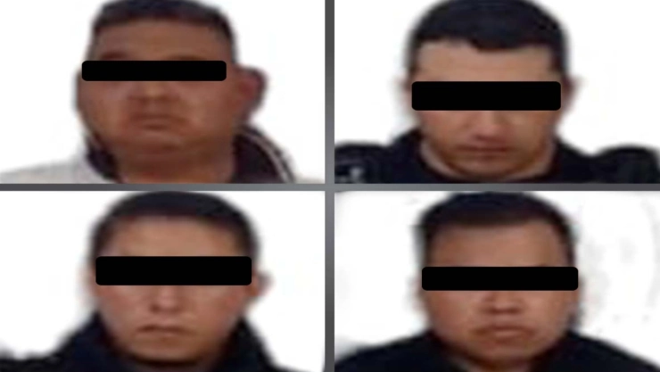 Los policías fueron detenidos durante un operativo este 14 de febrero.