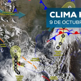 Clima hoy viernes 9 de octubre