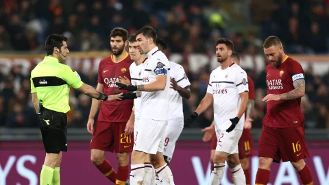 AS Roma v AC Milan - Italian Serie A