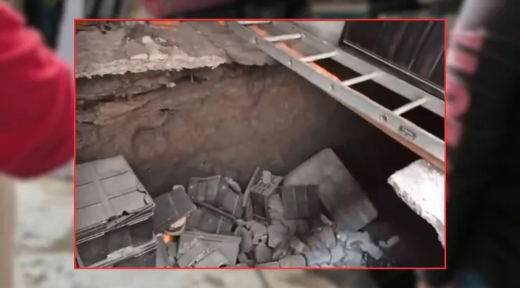 Evacuan a familia por riesgo estructural debido a un gran socavón en San Felipe de Jesús, GAM