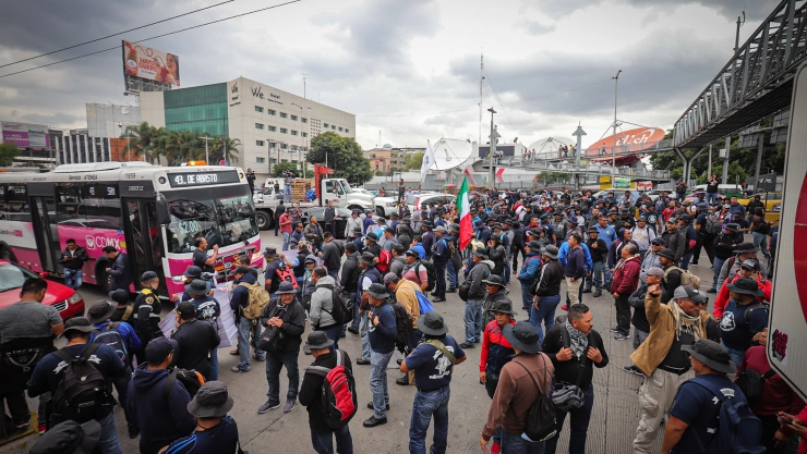 Manifestación de policias federales