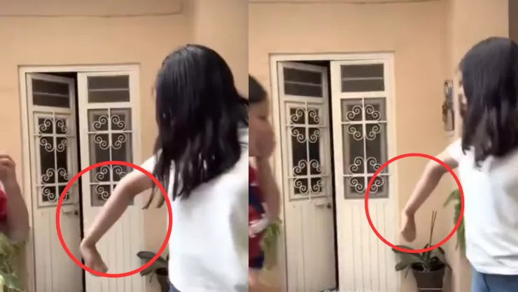 VIDEO | Hermanas graban trend para TikTok y una termina con el brazo dislocado
