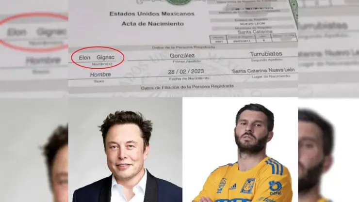 ¿Nombran a bebé con el nombre Elon Gignac en Nuevo León?