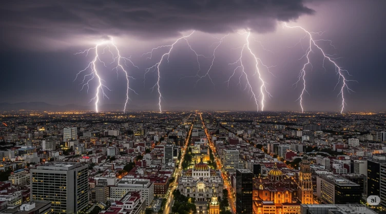 Tormenta eléctrica sorprende a CDMX la madrugada de hoy 12 de agosto