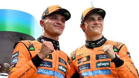Lando Norris y Oscar Piastri
