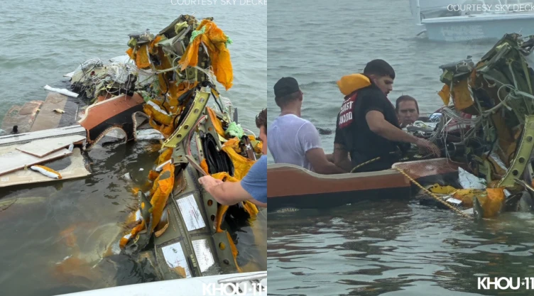 avioneta destrozada