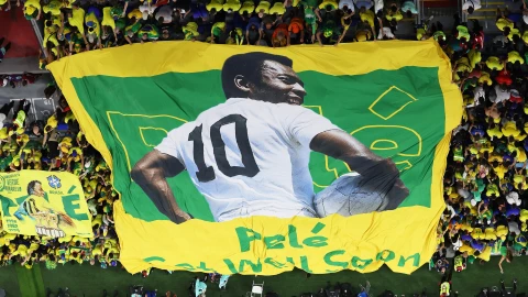 Manto de O’Rei Pelé en el Mundial de Qatar 2022