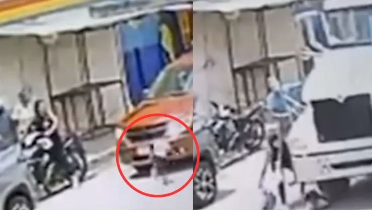 Niña de 3 años golpeada por tráiler