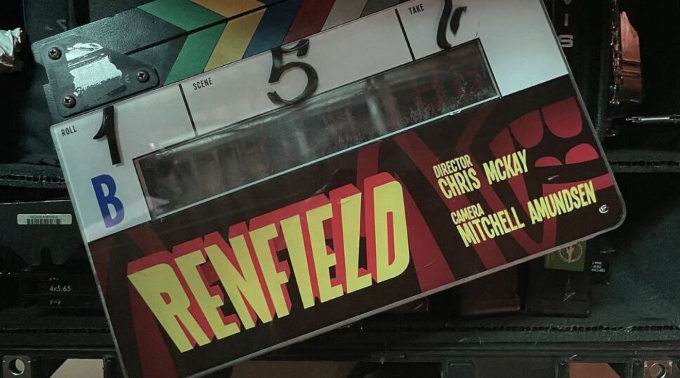 Claceta cierre grabaciones Renfield - Drácula Nicolas Cage 2023