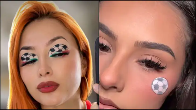 maquillaje para final mundial 2026 delineados balones