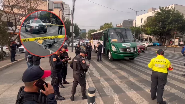 Microbús atropella y mata a un peatón en avenida Revolución, en la CDMX; se dio a la fuga