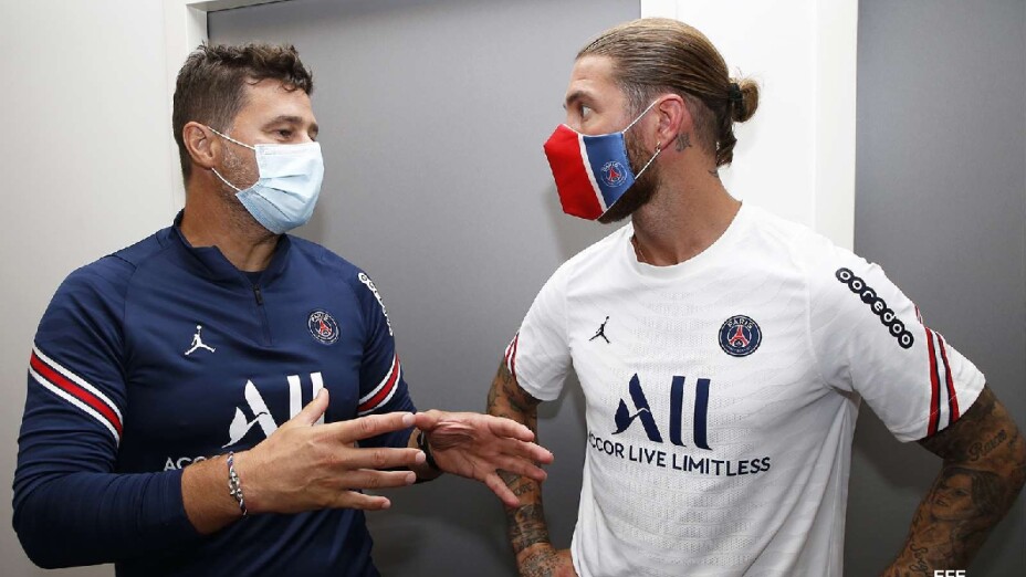 Sergio Ramos con el PSG