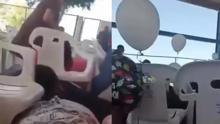 Captan en video momento exacto de balacera durante graduación en secundaria de BCS