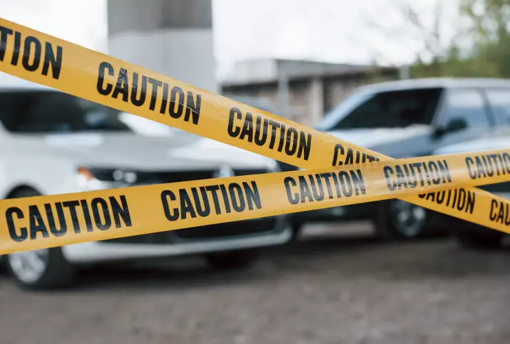 Patrullas policías en calles de la ciudad