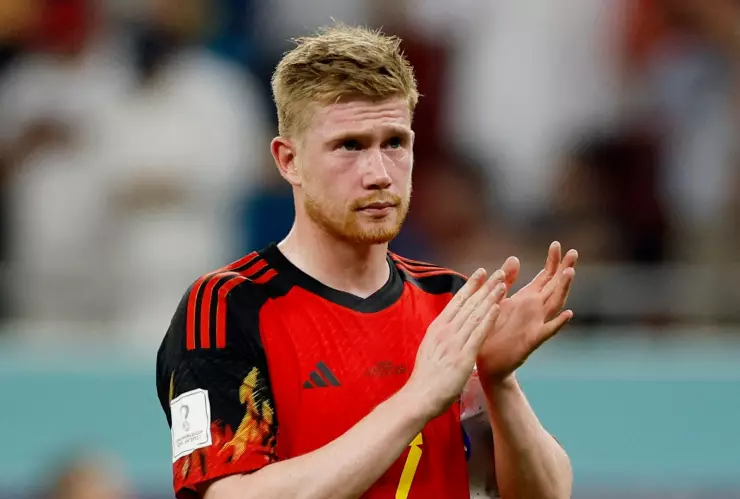 Kevin de Bruyne después del partido ante Marruecos