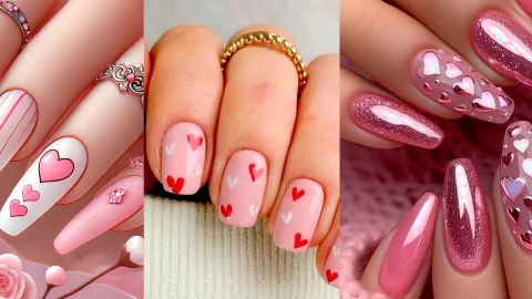 Diseños bonitos de uñas para el 14 de Febrero según Pinterest