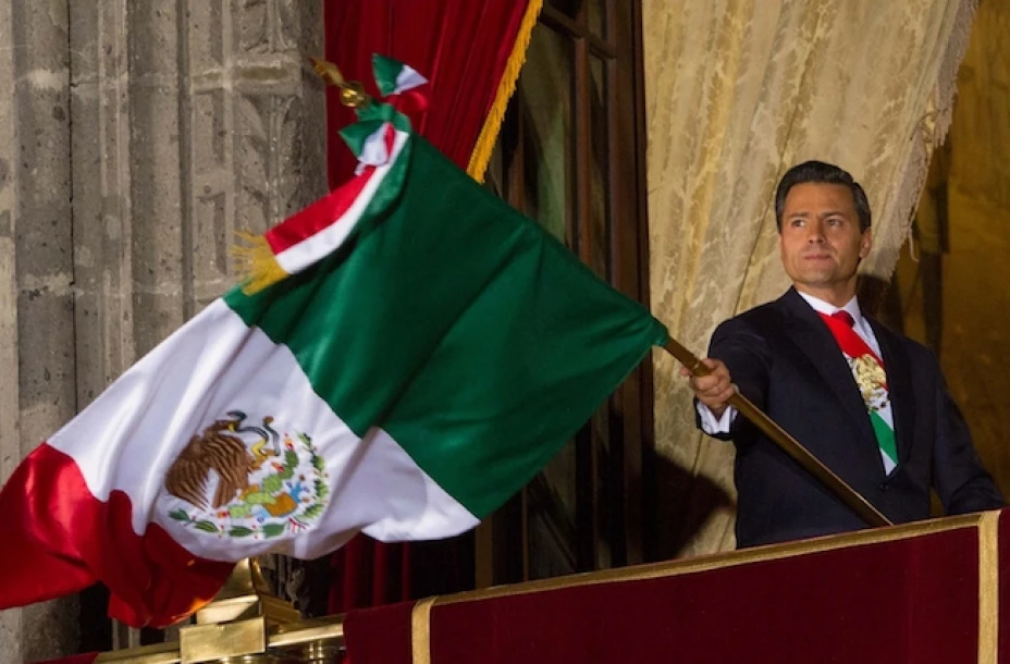 A las 12:18 del 16 de septiembre, Peña Nieto se retiró de Palacio Nacional