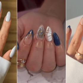 5 diseños de uñas en azul que podemos usar en la oficina para lucir manos juveniles.png
