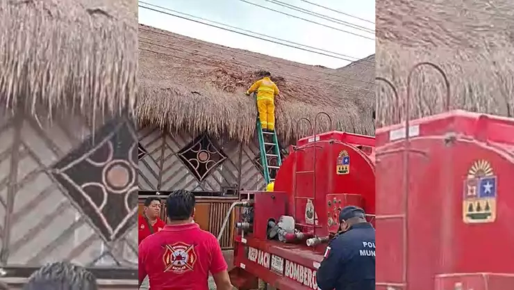 Incendio en restaurante de Bacalar moviliza a cuerpos de emergencia; esto se sabe