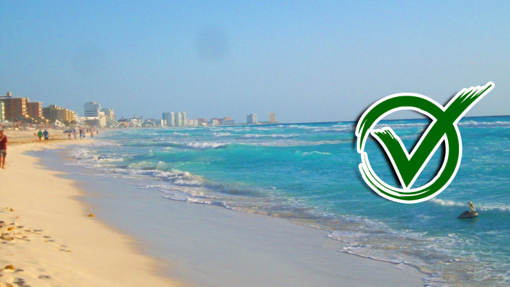 Estas son las playas de Cancún en las que puedes nadar HOY 24 de diciembre de 2025.webp