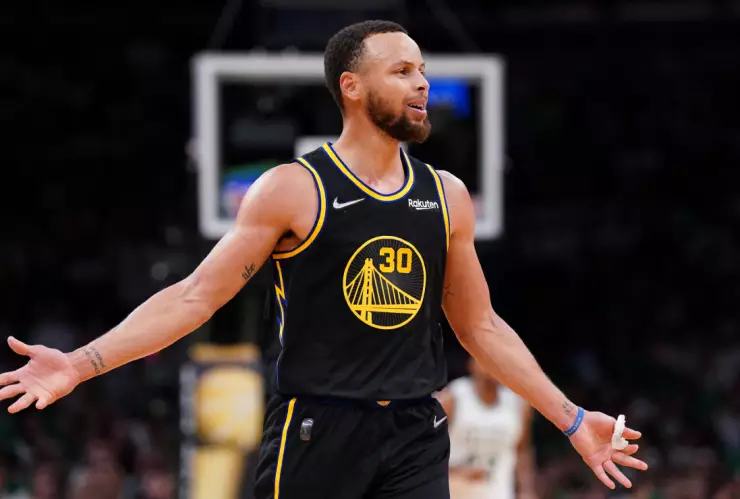 Stephen Curry con los Warriors de Golden State