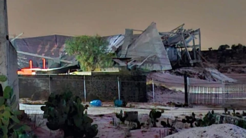 colapso Lienzo Charro en Hidalgo