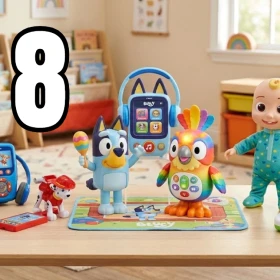 8 juguetes de Bluey, Paw Patrol y Coco Melon que enseñan a los niños a bailar
