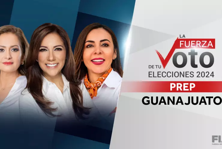 Resultados del PREP para gobernadora de Guanajuato.