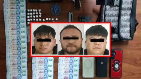 Tres presuntos extorsionadores en Naucalpan fueron detenidos.