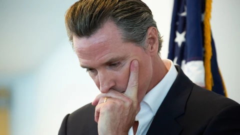 Gavin Newsom, gobernador dem&oacute;crata del estado de California