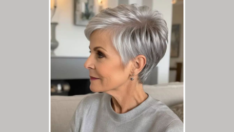 Pixie con flequillo - cortes modernos para mujeres de 50+