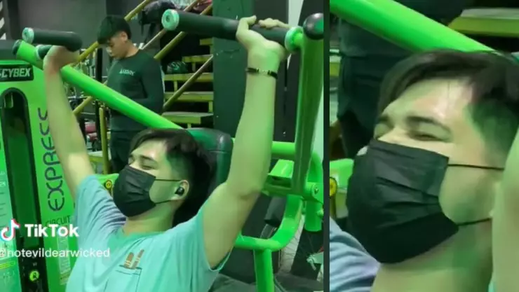 joven se lesiona en el gimnasio