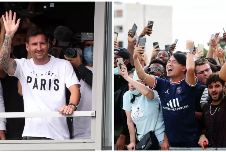 Messi aterrizó en París