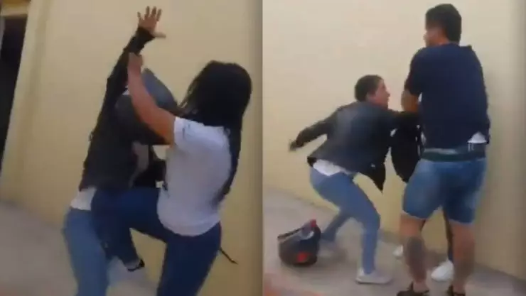 Encuentra a su esposo con la amante y su reacción se viraliza